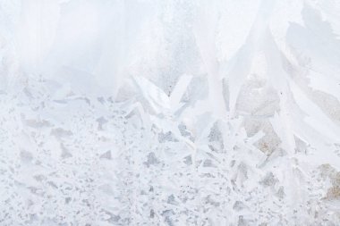 Sabahın erken saatlerinde bir donmuş buz soğuk desenleri kutu