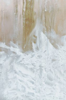 Sabahın erken saatlerinde bir donmuş buz soğuk desenleri kutu