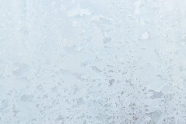 Ψυχρός μοτίβα σε ένα κατεψυγμένο πάγος κουτί νωρίς το πρωί — Φωτογραφία Αρχείου