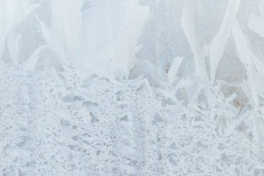 Sabahın erken saatlerinde bir donmuş buz soğuk desenleri kutu