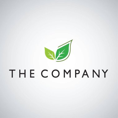 Arkaplanda yaprak fikirleri tasarım vektörü illüstrasyonu