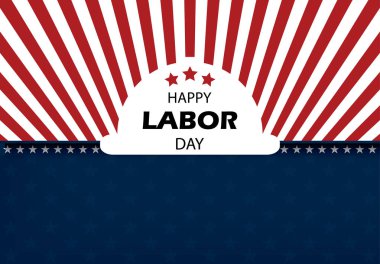 Mutlu İşçi Bayramı afiş vektör çizim arka plan üzerinde