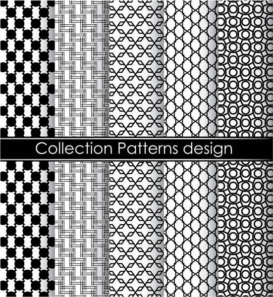 Geometric Collection Vector Pattern Illustration Graphic Background — Stock Vector