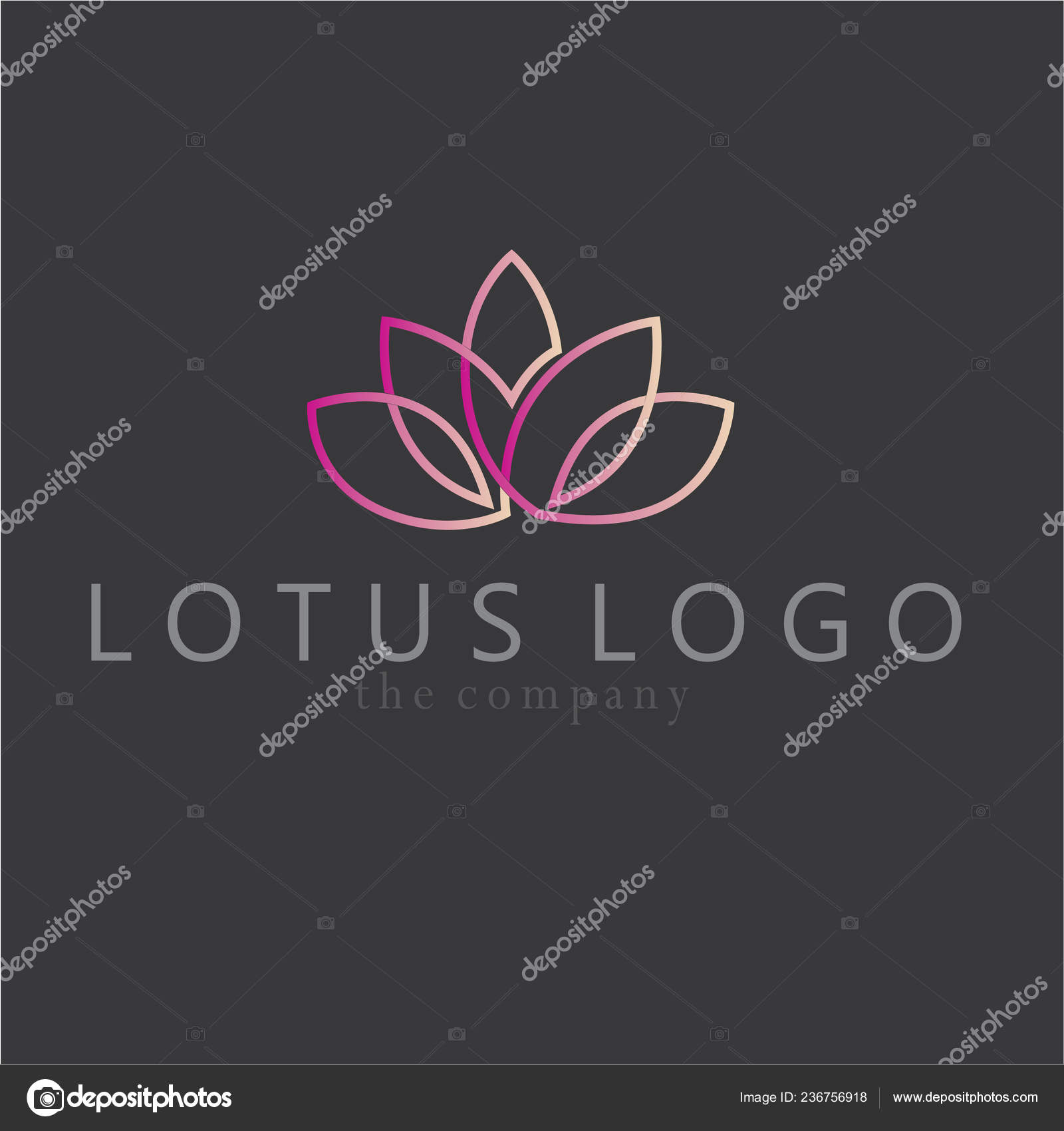 Lotus Logo Ideas Design Vector Illustration Graphic Background