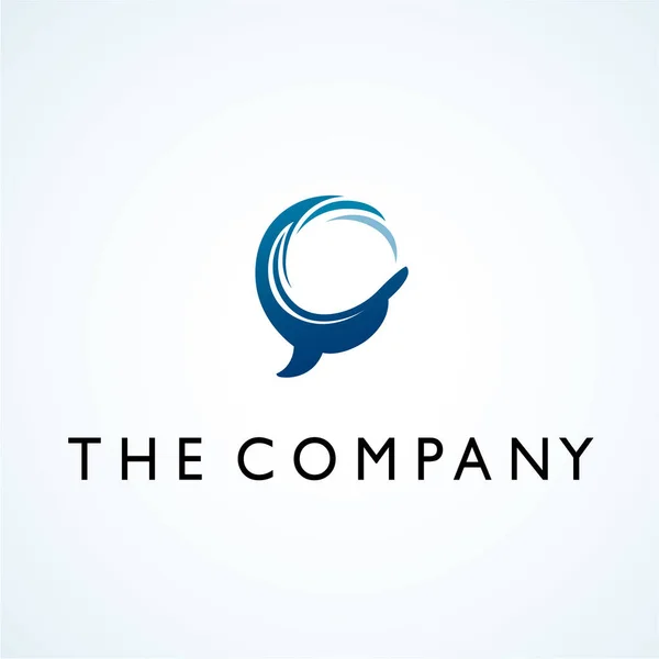 Dolphin Logo Ideas Design Vector Illustration Graphic Background — Stock Vector
