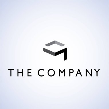 Arkaplanda logo fikirleri tasarım vektör çizimi