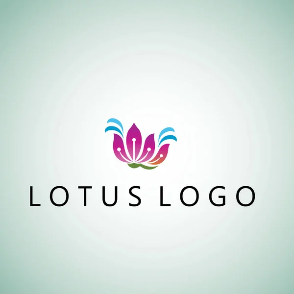 Lotus Logo Ideas Design Vector Illustration Background — Stock Vector