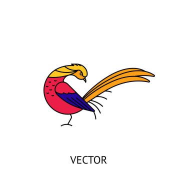 Altın sülün kuş simgesi