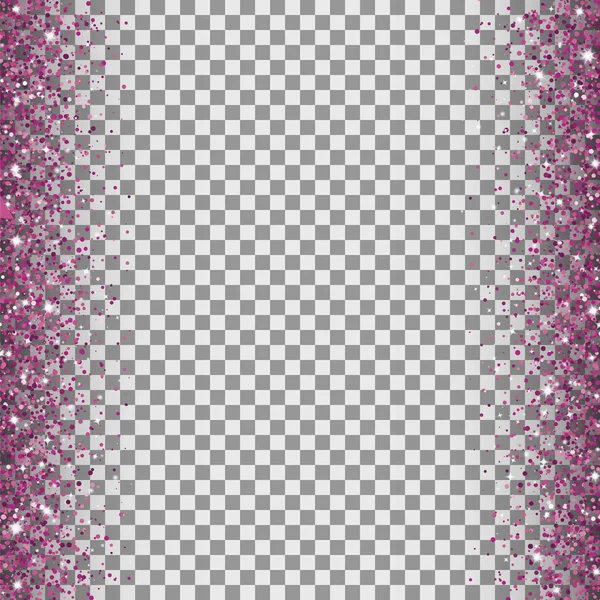 Glitter σύνορα με ροζ αφρώδη. Διανυσματική εικόνα για το σχεδιασμό σας Royalty Free Εικονογραφήσεις Αρχείου