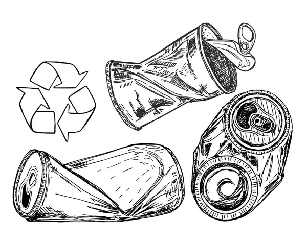 Консервная банка рисунок карандашом
