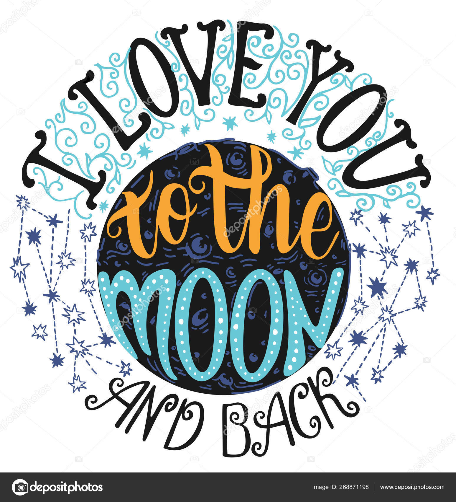 Lettering Quotes Love You Moon Back Hand Drawn Poster Romantic Stock Vector Image By C Luisvv Lettering Quotes Love You Moon Back Hand Drawn Poster Romantic Stock Vector Image By C Luisvv