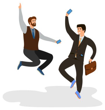 insanlar iş, sadece vektör illüstrasyon 