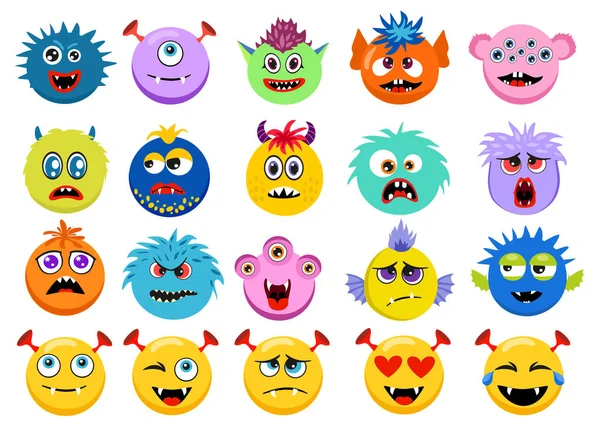 Verschiedene Emojis Einfach Vektorillustration — Stockvektor