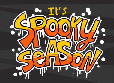 Ürkütücü bir sezon. Cadılar Bayramı bindirmeleri, yazı etiketleri tasarımı