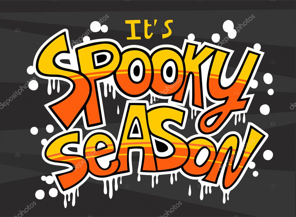 It s spooky season. Halloween overlays, lettering labels design