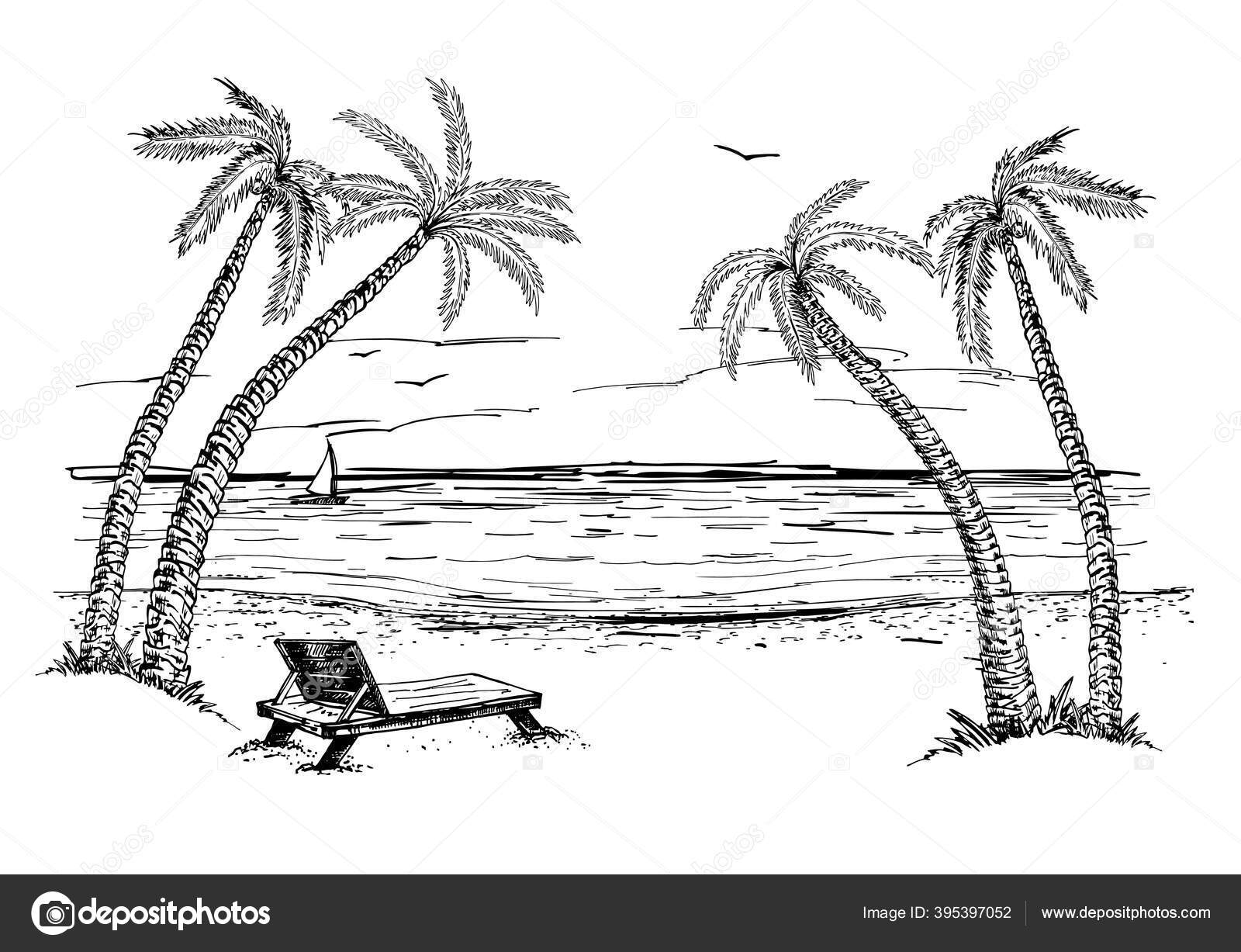 Featured image of post Desenho De Paisagem Na Praia Naturalmente se a praia existe em um local onde n o h palmeiras elas n o ser o