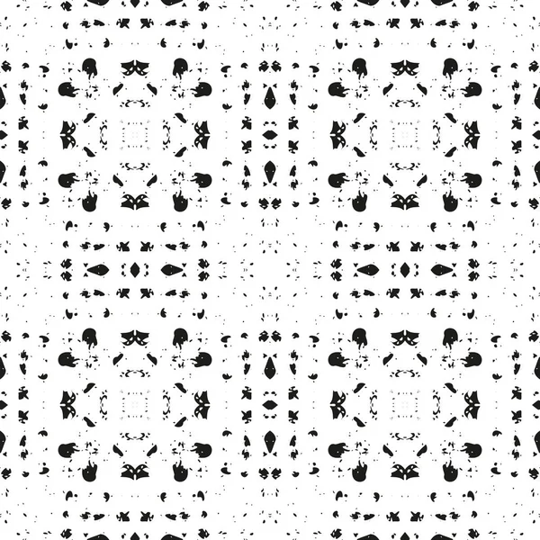 Patrón Étnico Transparente Blanco Negro Tribal Vintage Grunge Fondo Tribal — Vector de stock