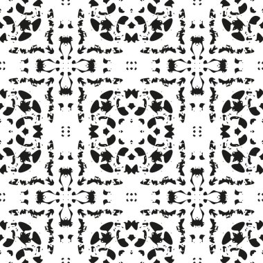 Siyah ve beyaz Dikişsiz etnik desen. Kabile. Vintage, Grunge, soyut kabile arka plan kağıt ambalaj yüzey tasarımı, tekstil, duvar kağıdı için yüzey dokuları,