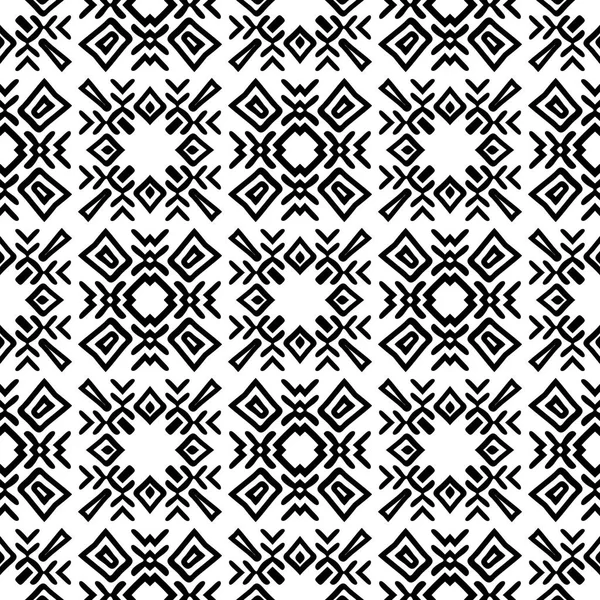Siyah ve beyaz Dikişsiz etnik desen. Kabile. Vintage, Grunge, soyut kabile arka plan kağıt ambalaj yüzey tasarımı, tekstil, duvar kağıdı için yüzey dokuları,