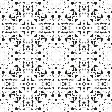 Siyah ve beyaz Dikişsiz etnik desen. Kabile. Vintage, Grunge, soyut kabile arka plan kağıt ambalaj yüzey tasarımı, tekstil, duvar kağıdı için yüzey dokuları,