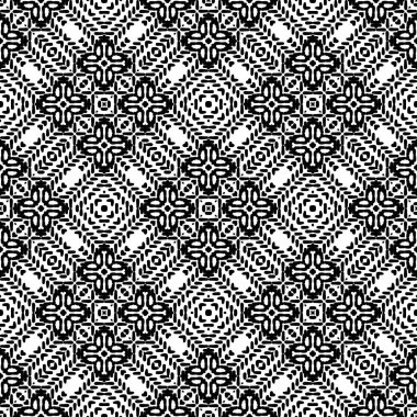 Siyah ve beyaz Dikişsiz etnik desen. Kabile