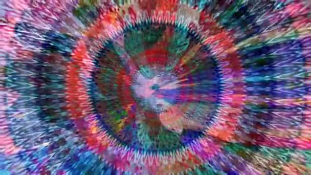 Krásné Original Art Terapie Pohyblivé Záběry Bezproblémová Smyčková Psychoterapie Geometrické — Stock video