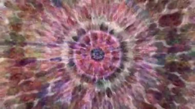 Slow Motion Dreamlike Psychedelic Blur, renkli orijinal soyut sanat akışının hareket yüzeyi görüntüsü. Kusursuz döngü psikoterapisi.
