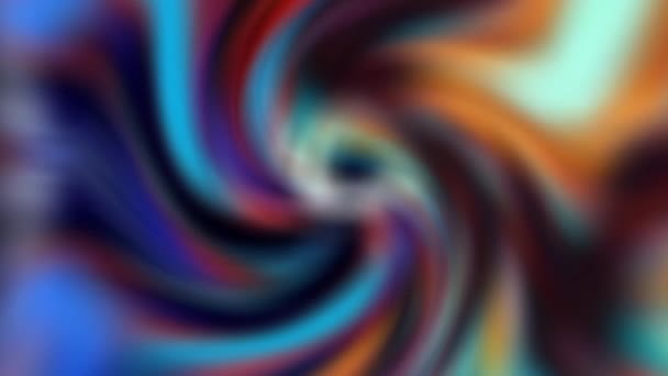 Elegante Astratto Animazione Colore Ondulato Parete Liscia Concetto Multicolore Modello — Video Stock