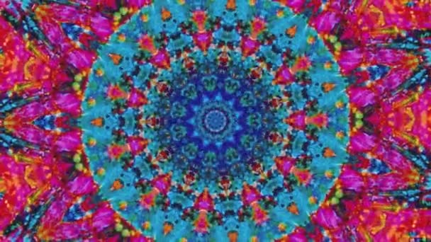 Prachtige Originele Kunst Therapie Verplaatsen Mandala Naadloze Lus Psychotherapie Geometrische — Stockvideo