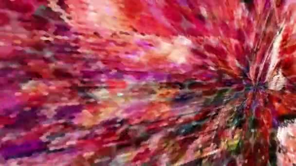 Fabuloso Dreamlike Psychedelic Blur Metraje Fondo Superficie Movimiento Moda Colorido — Vídeo de stock