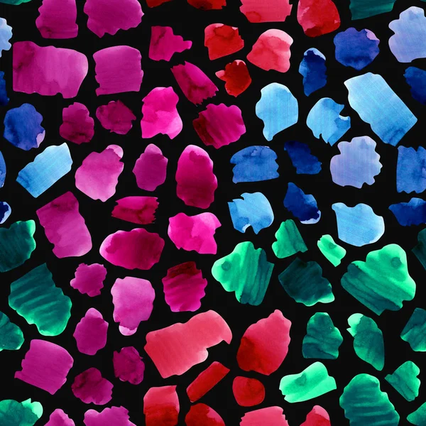 Sulu boya renkli soyut vuruş seamless modeli