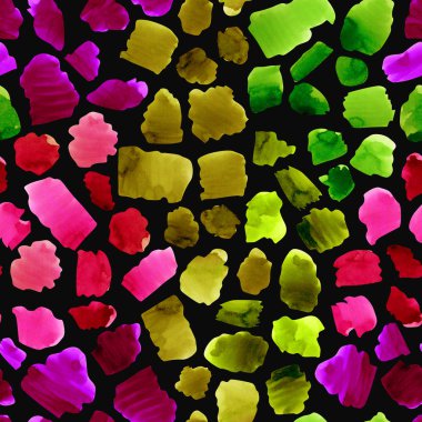 Sulu boya renkli soyut vuruş seamless modeli