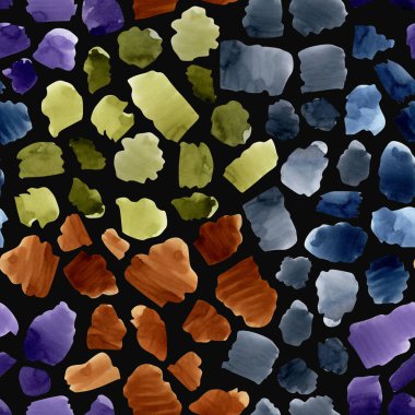 Sulu boya renkli soyut vuruş seamless modeli