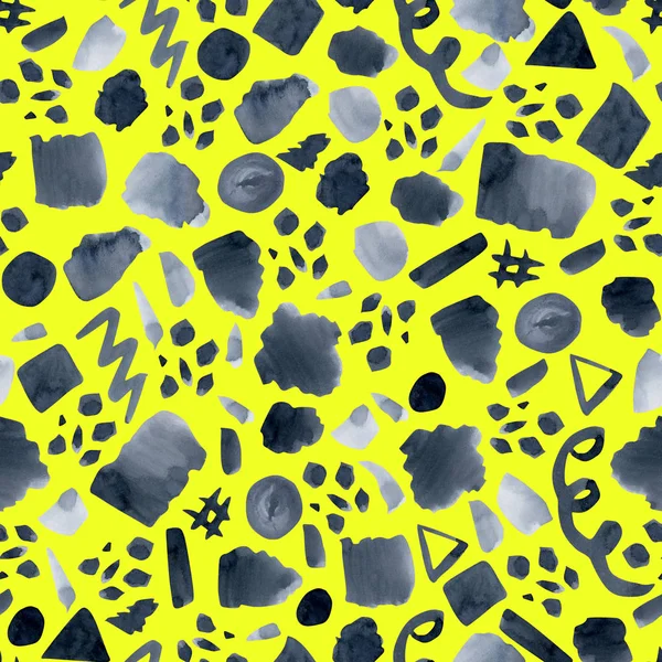 Sulu boya çivit soyut Dikişsiz desen şekilleri