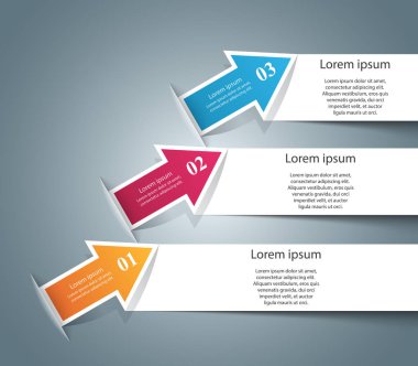 Infographic simgeler. Ok simgesi.