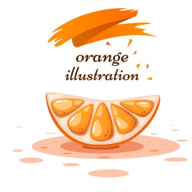 Çizgi film turuncu beyaz zemin üzerine.