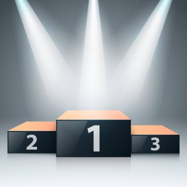 3D gerçekçi iconon gri arka plan ayaklı. Vektör eps 10