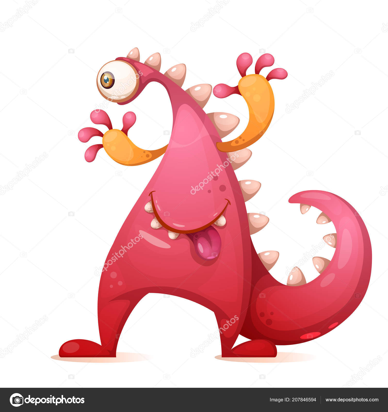 Cute, funny monster, dino characters. One eye. Stock Vector Image by ©rwgusev #207846594 Cute, funny monster, dino characters. One eye. Stock Vector Image by ©rwgusev #207846594
