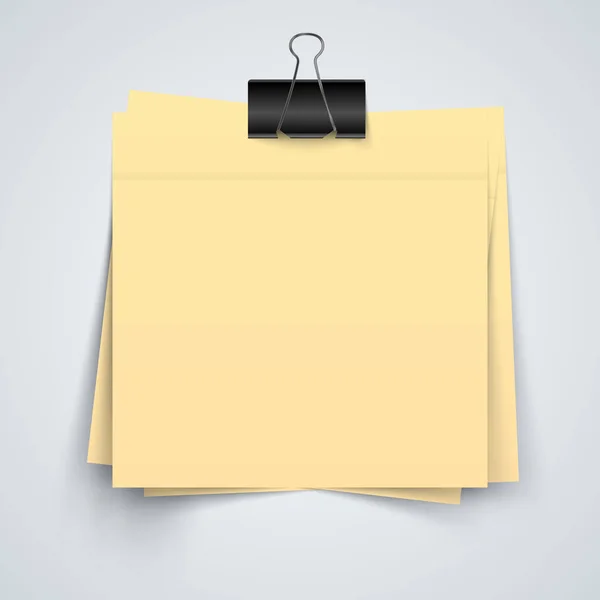 Banner de papel - infográfico de negócios. Clipe, ícone de pino . —  Vetores de Stock