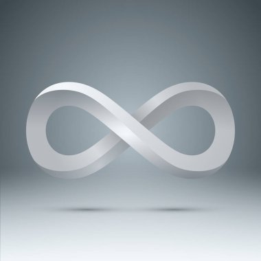 3D Infinity - gerçekçi simgesi.