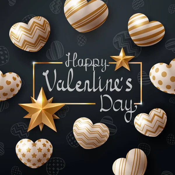 Valentine day szablonu. Serce i miłość. — Wektor stockowy