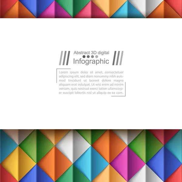 Papírové origami styl - papírové pozadí. — Stockový vektor