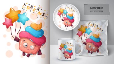 Rüya pasta - fikrin için mockup