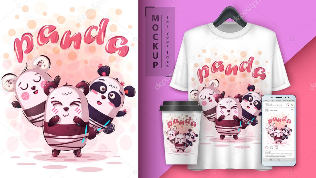 Panda friend- mockup for your idea