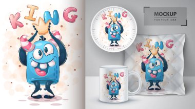 Kral canavarı - poster ve ticaret.