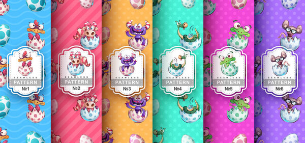 Симпатичное животное - узор без печатей