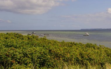 Muhteşem kıyı manzarası. Kuzey Almanya..