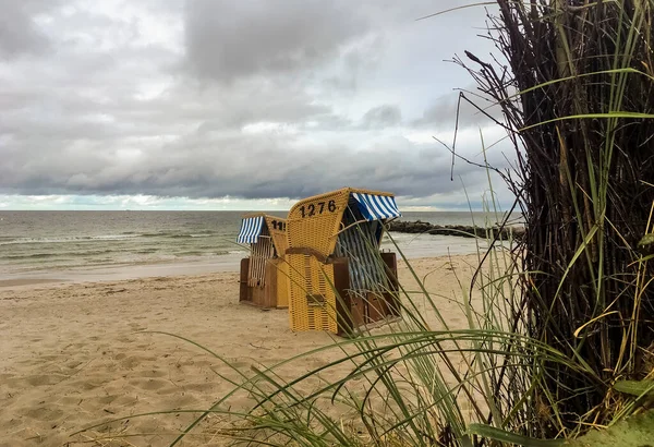 Lbeck Niemcy Września 2020 Słoneczne Pudełko Wybrzeże Morza Bałtyckiego — Zdjęcie stockowe