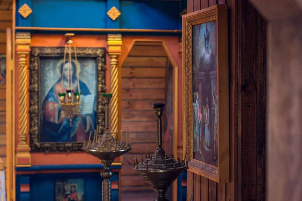 Kerk Orthodoxe Iconen Saint — Stockfoto
