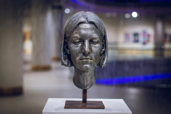 Głowa Kobiety Rzeźby Muzeum — Zdjęcie stockowe